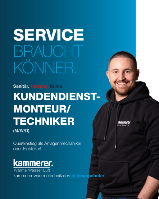 Kundendienstmonteur /-techniker (w/m/d)